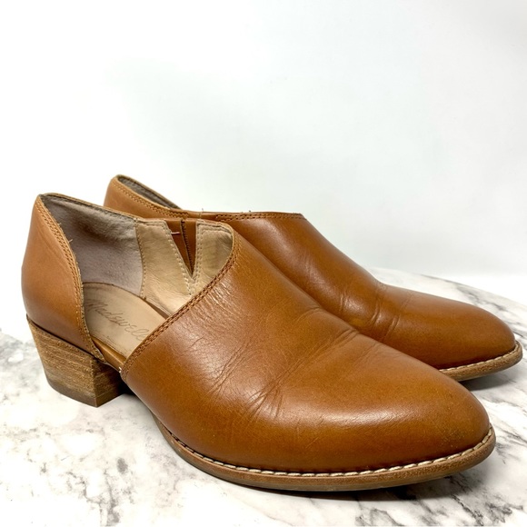 Madewell The Lucie Low Cut Bootie Brown 5.5 Classic Neutral Bohemian Minimalist - Picture 1 of 16